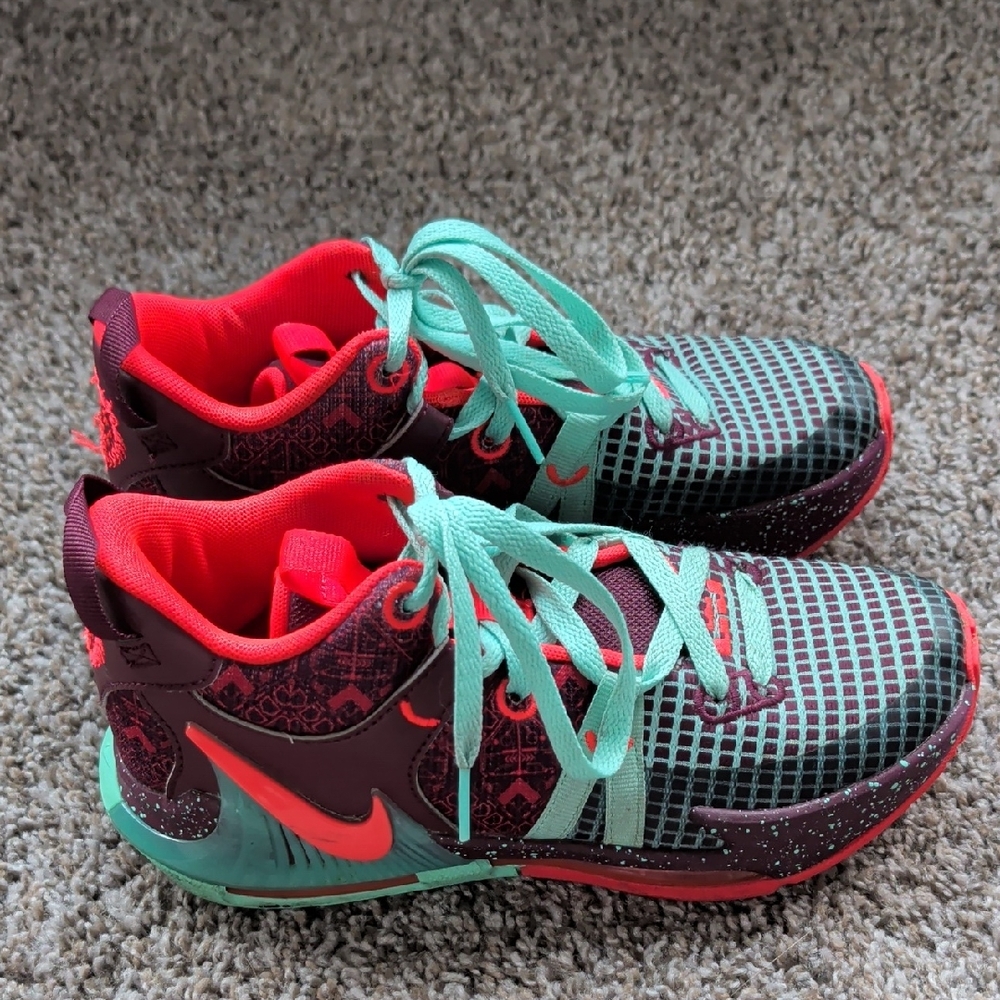 Nike Kids' Multicolor Sneakers with Red and Teal